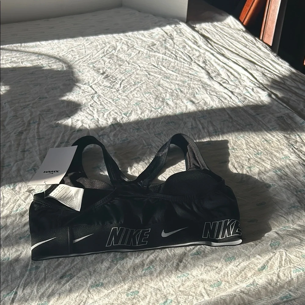 Nike Black and White Sports Bra